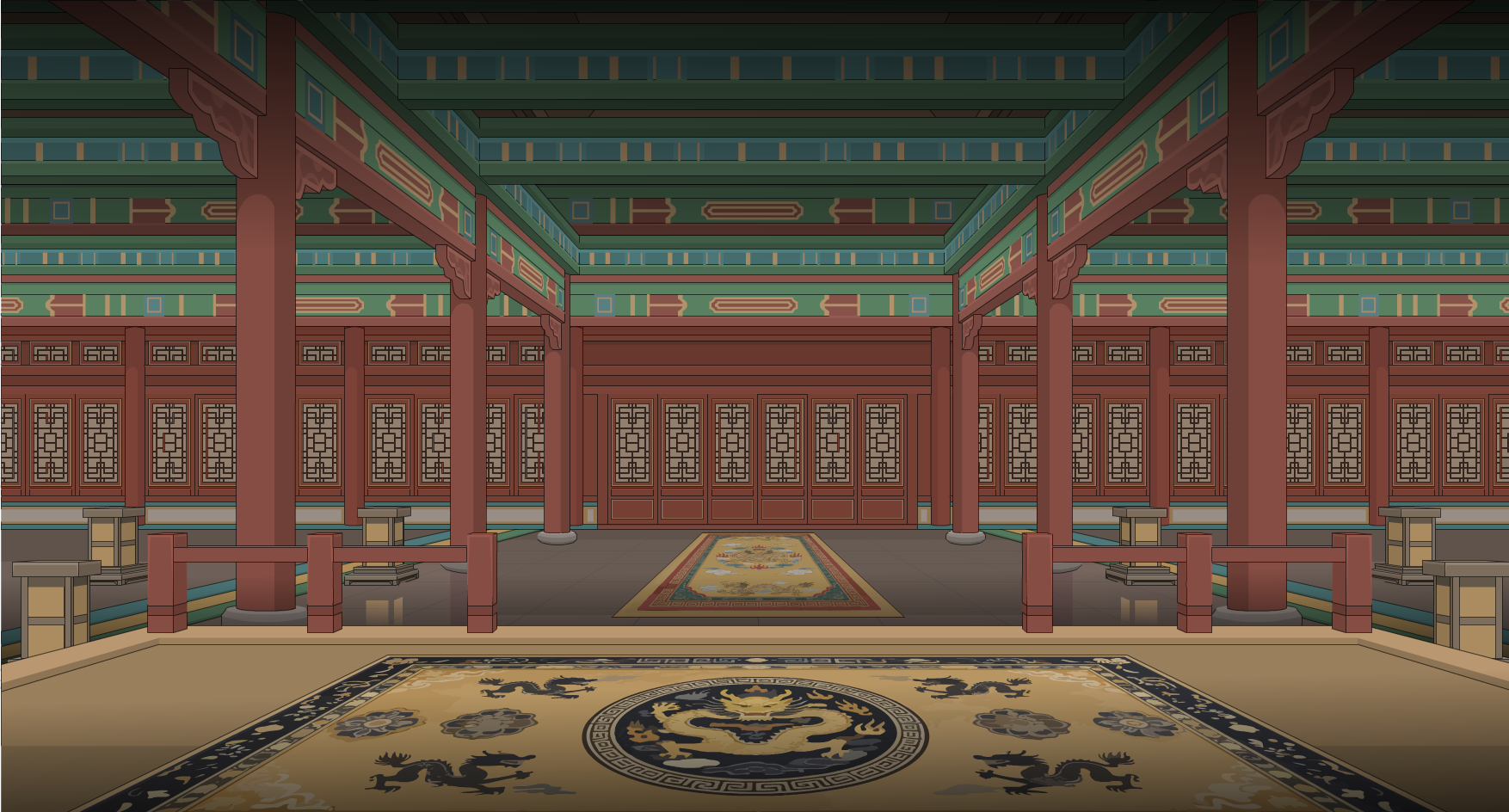 皇宫大殿-背