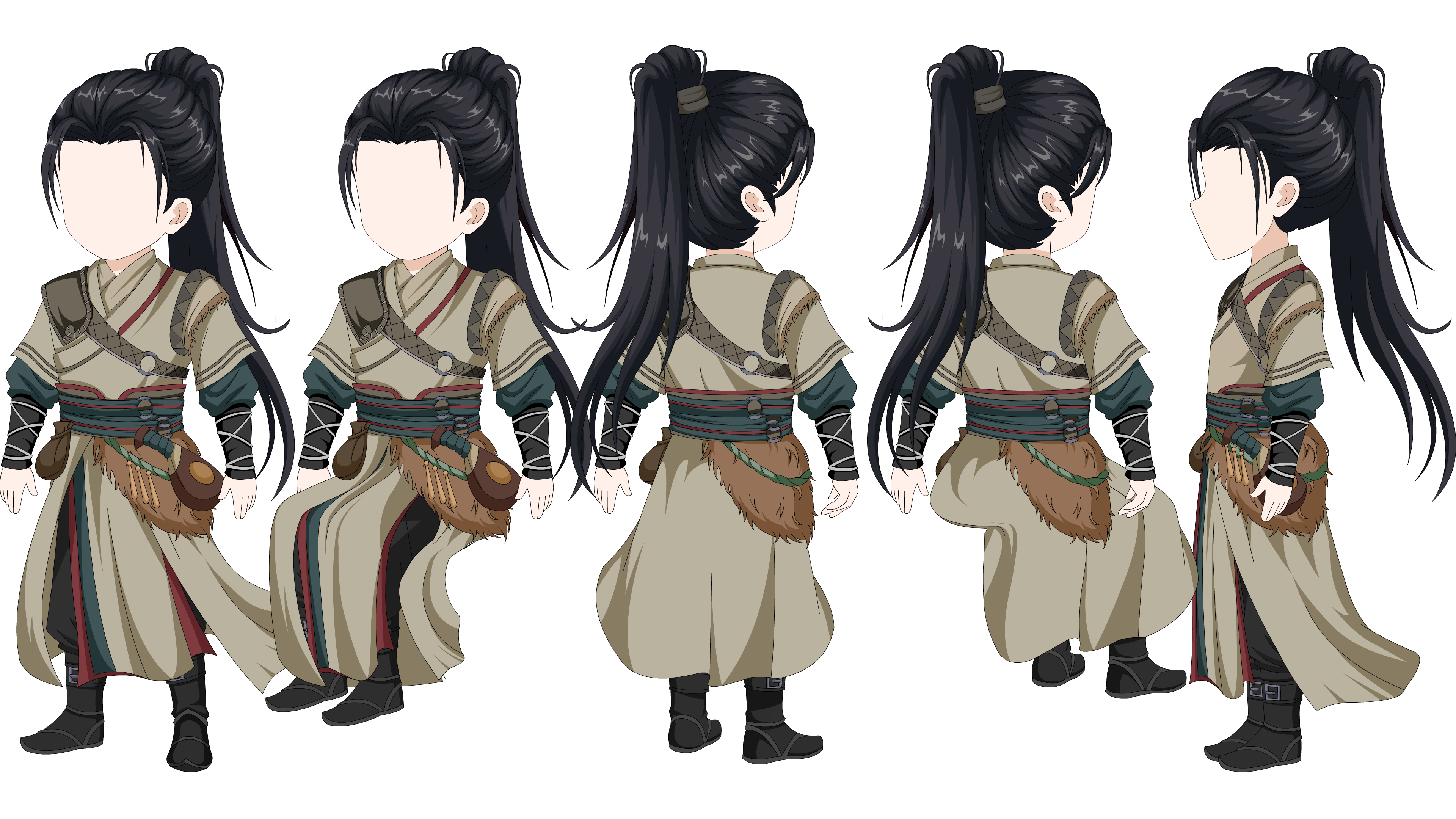 布衣男（三视角）