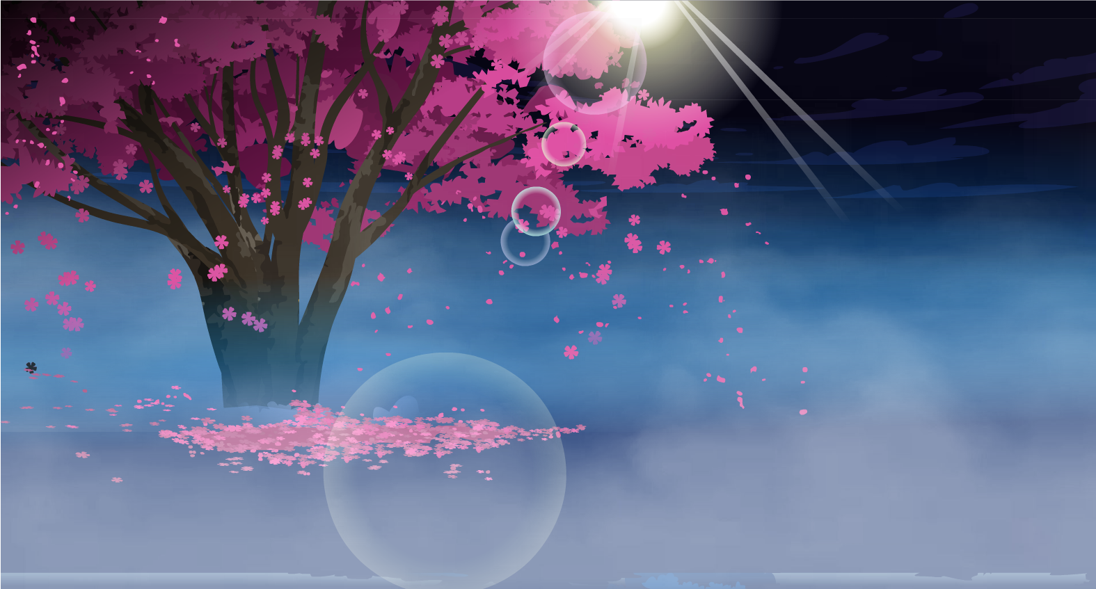 樱花树下
