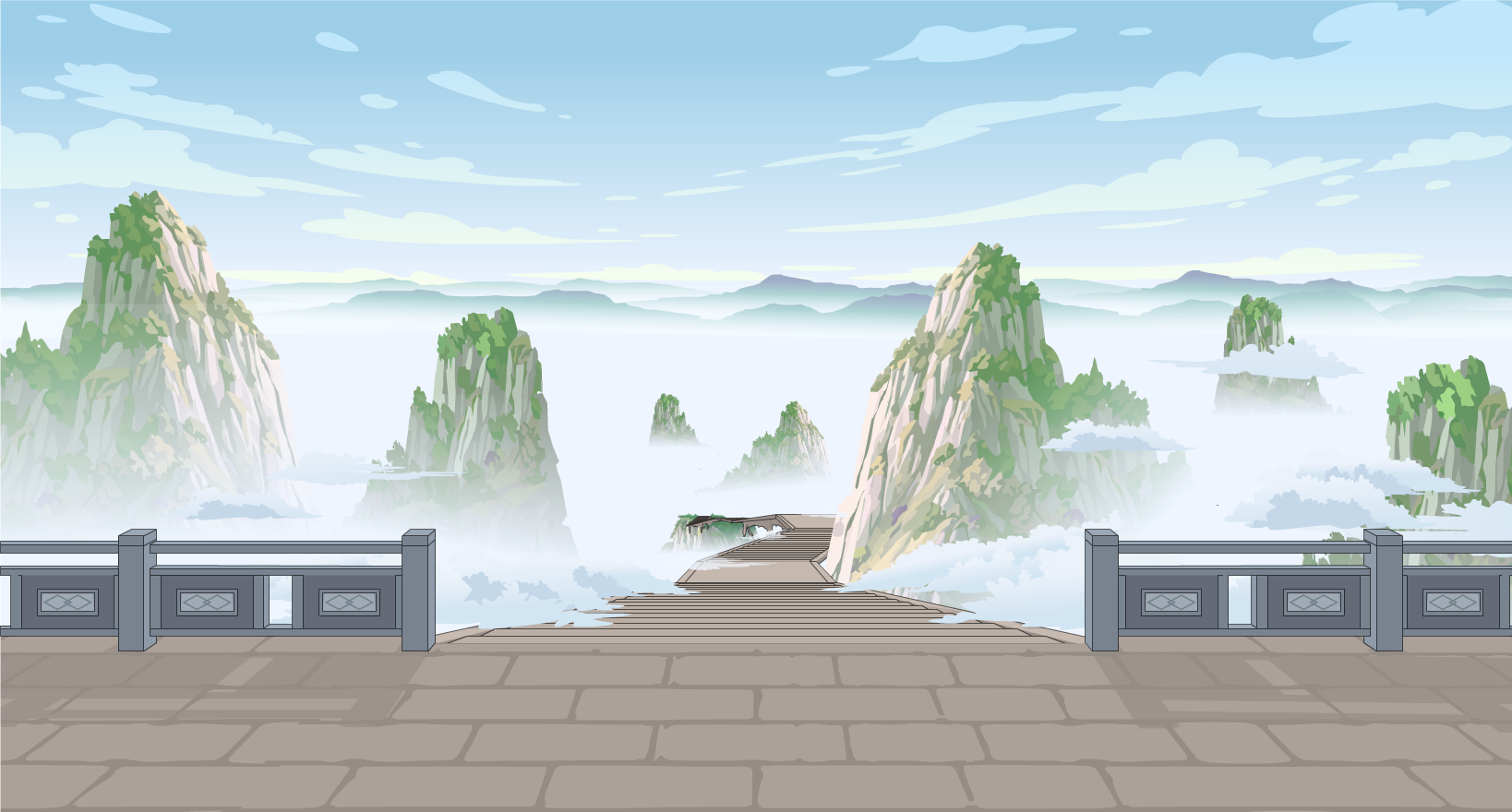 登山天梯-俯视