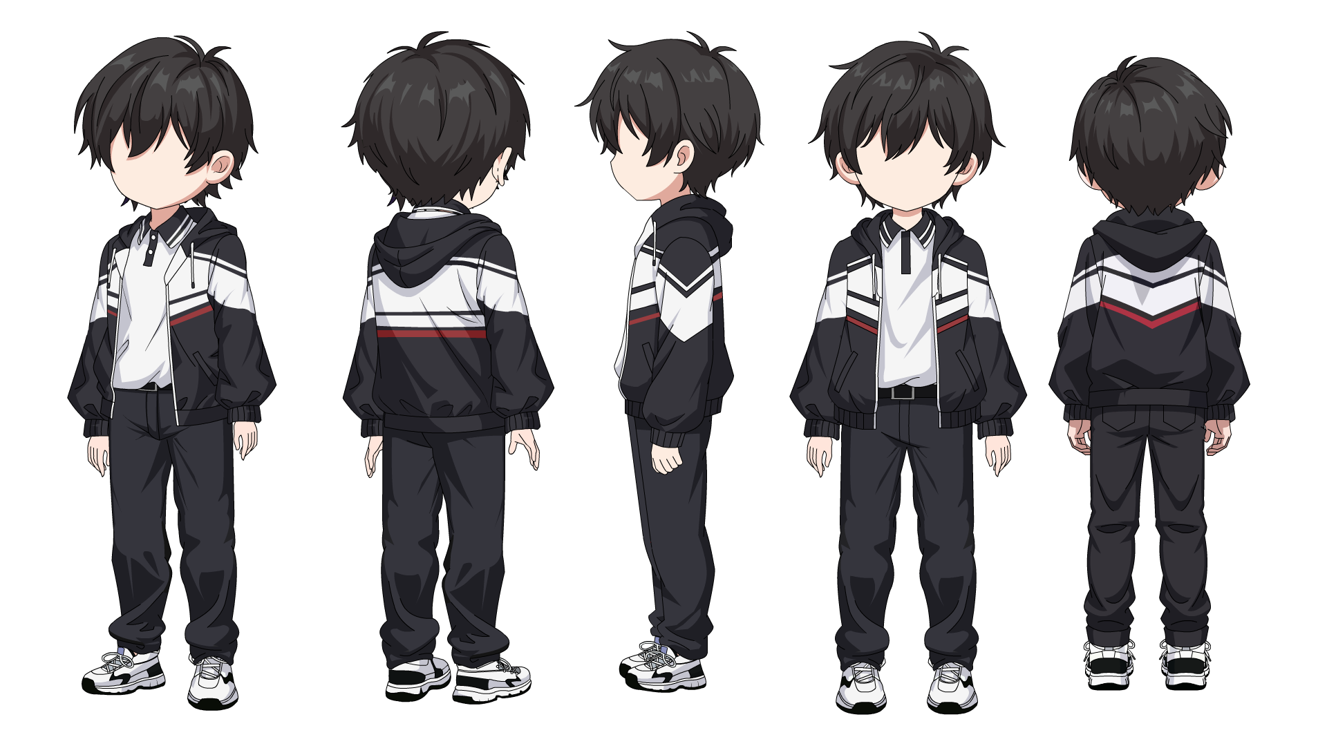 校服男学生（五视角）