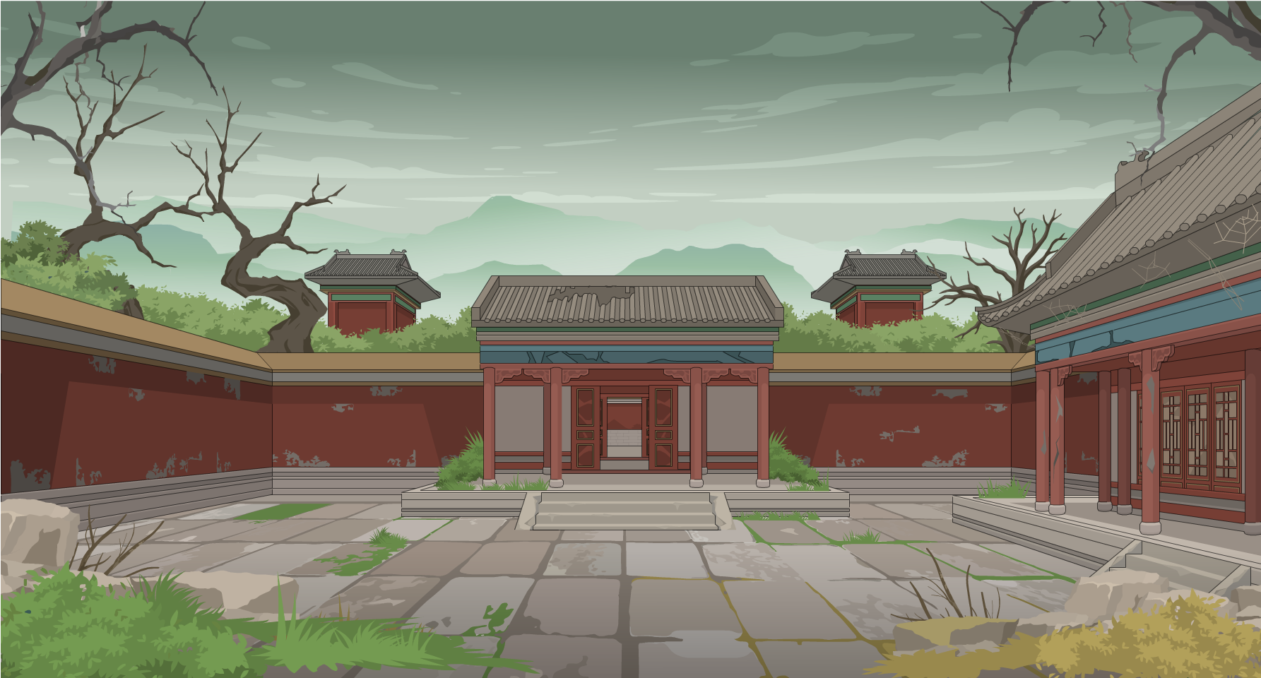 荒凉冷宫-背