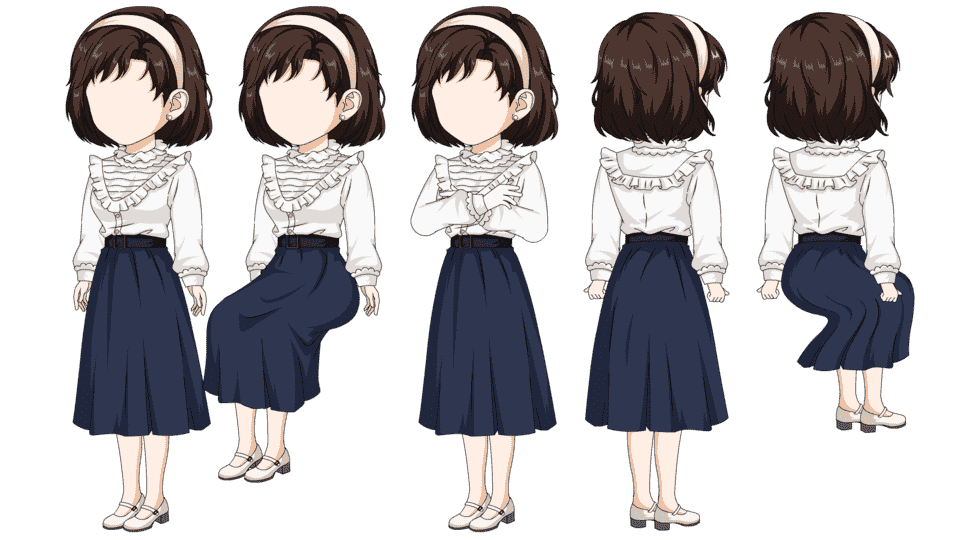 年代短发女