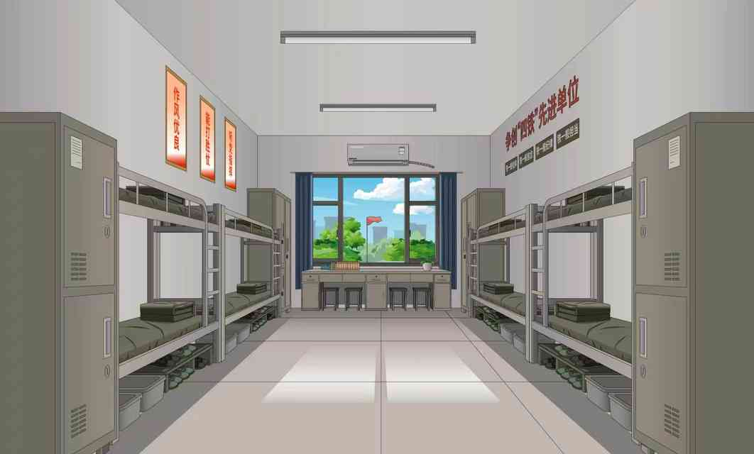 部队宿舍军旅-正