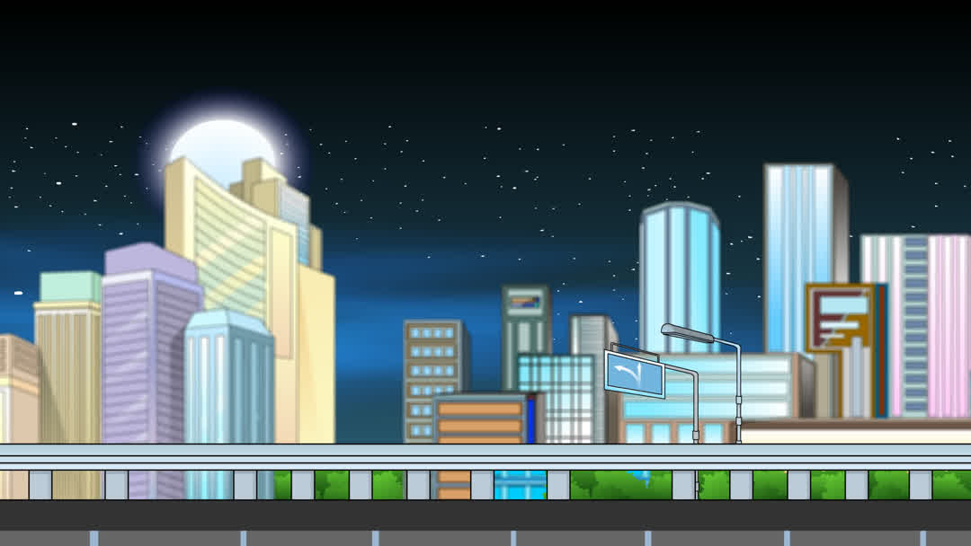 夜晚天桥